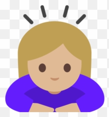 U200d Woman Bowing In Medium Light Skin Tone Emoji,Dog Emoticon Imange