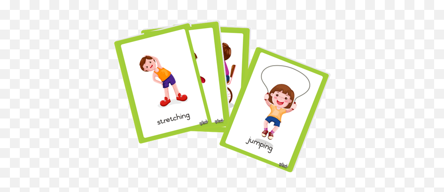 Speaking Grow Learning Company - Flashcards Of Doing Words Emoji,Emotions Flash Cards