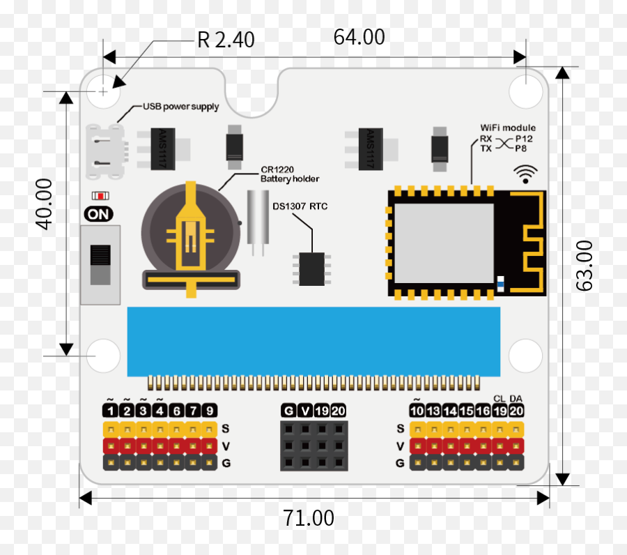 Microbit Internet Wifi Extension Board Elecfreaks Emoji,Micro Bits For The Emotion Sad