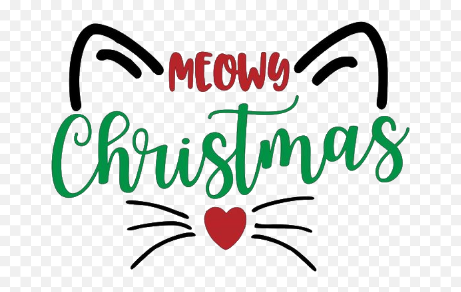 Catface Cat Christmas Sticker By Cati Browning - Happy Emoji,Cat Emoji Faces