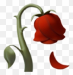 Rose Clipart Emoji Rose Emoji - Dead Rose Emoji Transparent,Plum Emoji