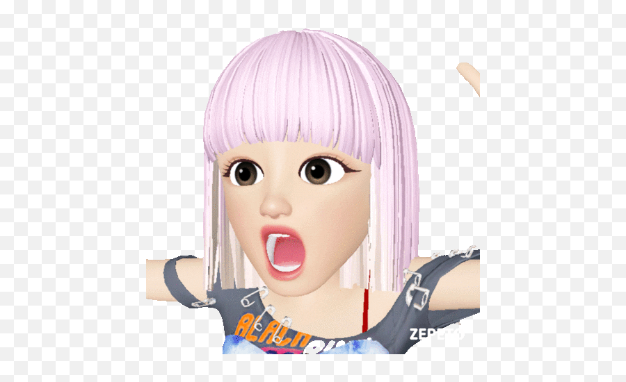 No Way Reaction Sticker By Zepeto For Ios U0026 Android Giphy Emoji,Wig Emoji