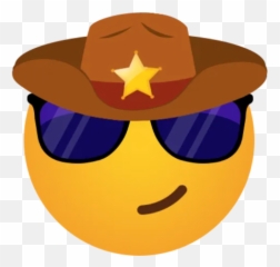 Emoji 4 By Ht - Sticker Maker For Whatsapp,Smiley Face Emoji With Cowboy Hat