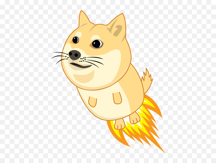 The Sob Doge - Doge On A Rocket Emoji,Doge Emoji