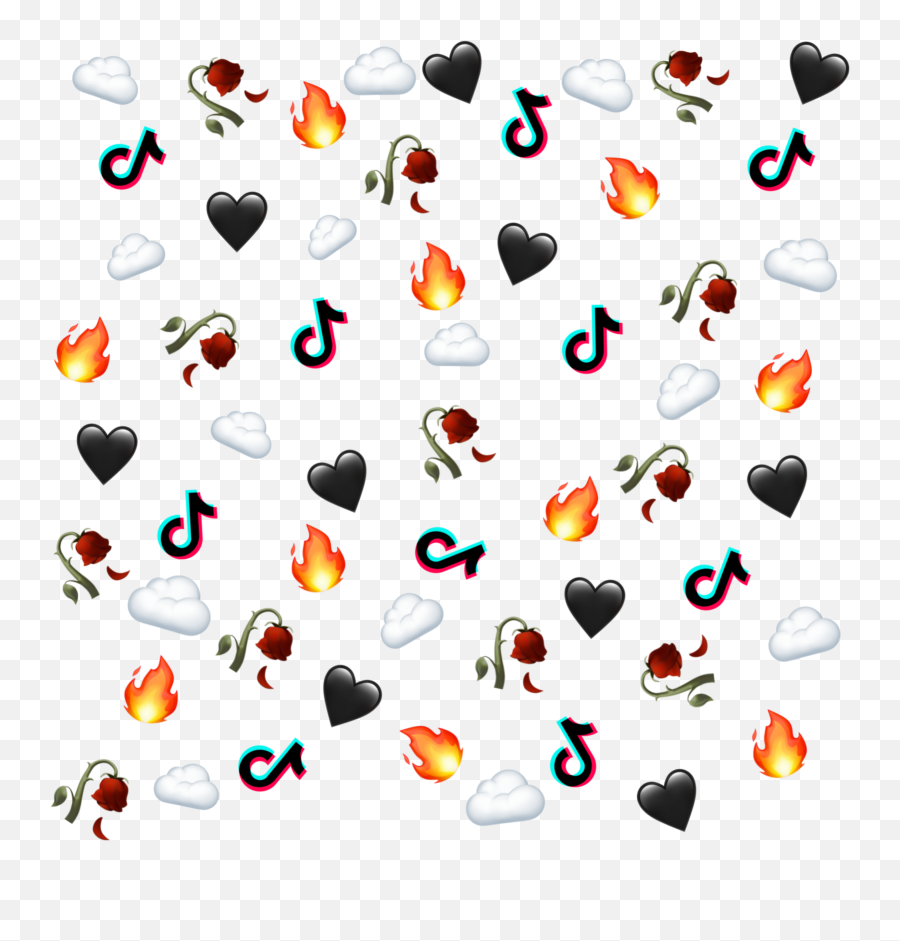 Tiktokemojibackground Tiktok Emoji - Girly,Dripping Heart Emoji