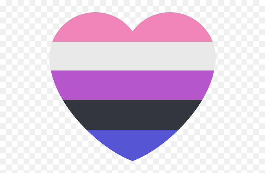 Genderfluidprideheart - Discord Emoji Genderfluid Emojis Discord Transparent,Purple Heart Emoji Png