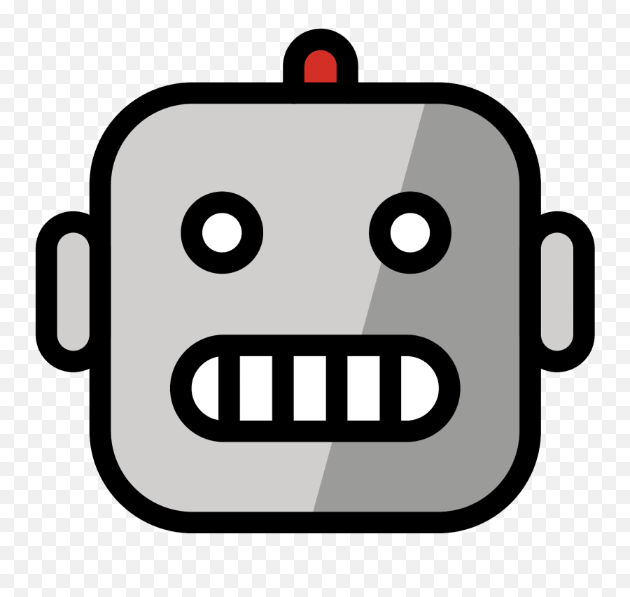 Robot Emoji Clipart - Dot,Purple Robot Emoji