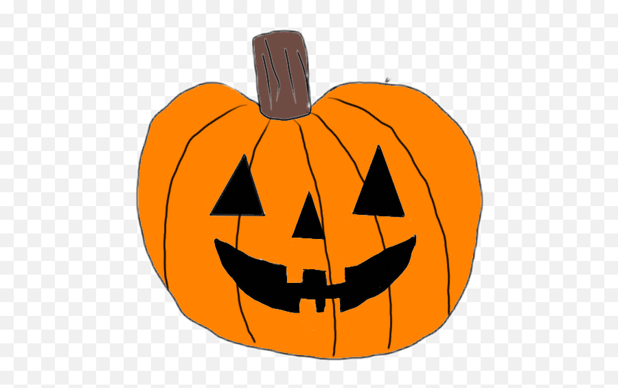 Pumpkin Jackolantern Halloween Sticker By Wahneesee - Scary Pumpkin Clipart Emoji,Jack O Lantern Emoji