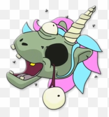 Zombie Unicorn Stickers For Whatsapp - Unicornios Zombies Stickers Emoji,Zombie Emoji