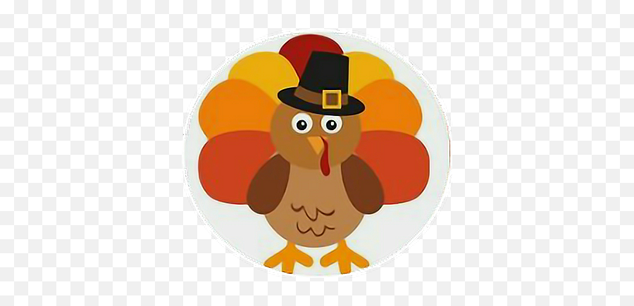 Thanksgiving Turkey Pilgrim Sticker - Costume Hat Emoji,Pilgrim Hat Emoji