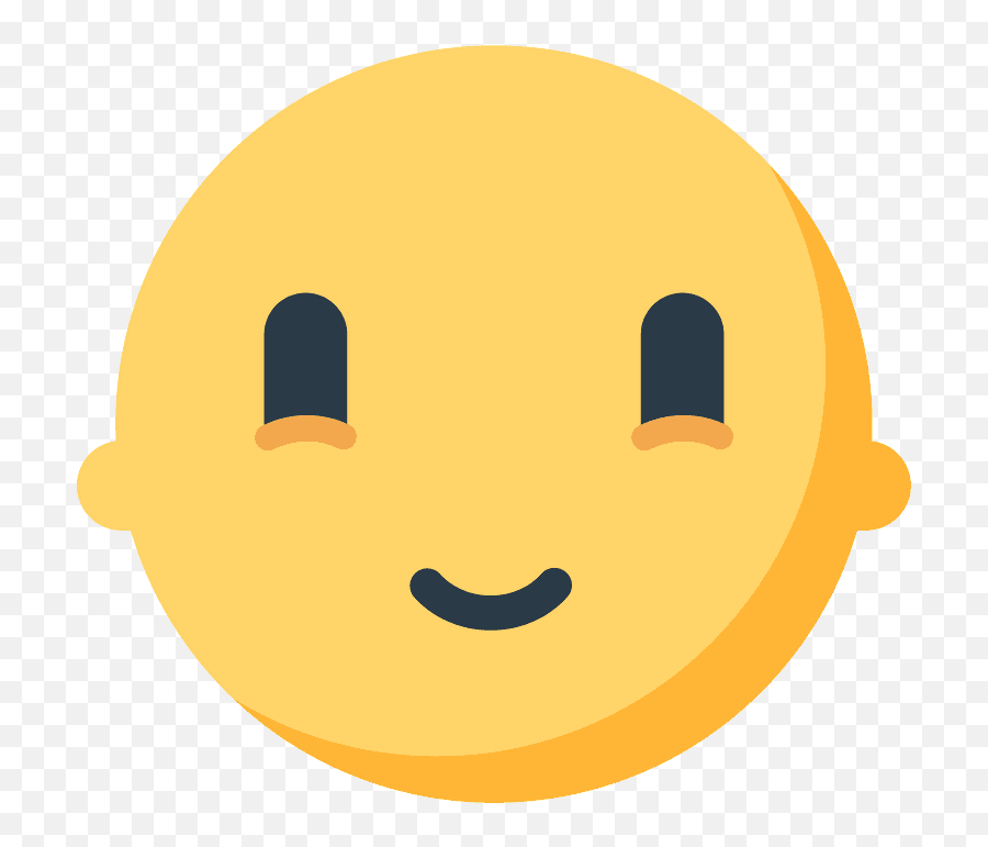 Slightly Smiling Face Emoji - Happy,Happy Face Emoji