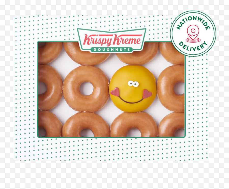 Smiles Dozen - Krispy Kreme Donuts Emoji,Emoticons Yoyos Dozen Donuts