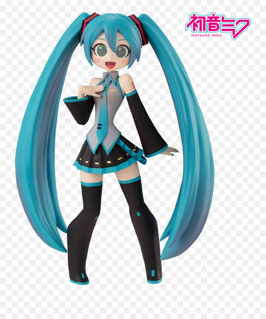 Furyu Hatsune Miku Toonize B Anime - Cartoony Miku Figure Emoji,Miku Hatsune Emoticons