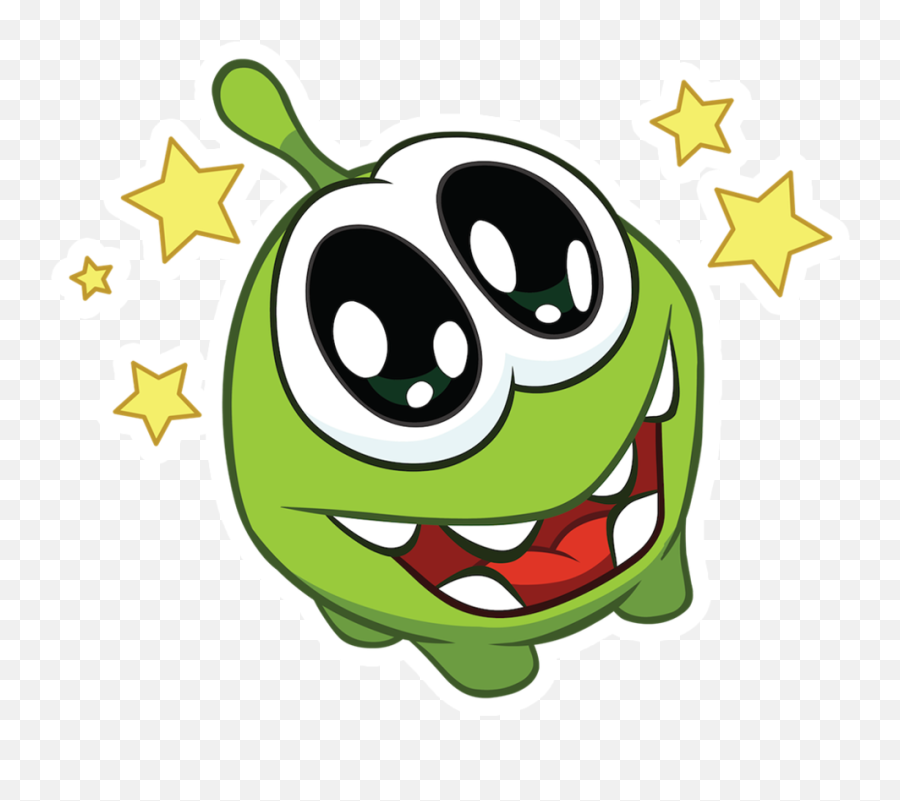 Cut The Rope Vidio Stickers For Whatsapp - Om Nom Time Travel 3 Emoji,Brb Emoticon Png