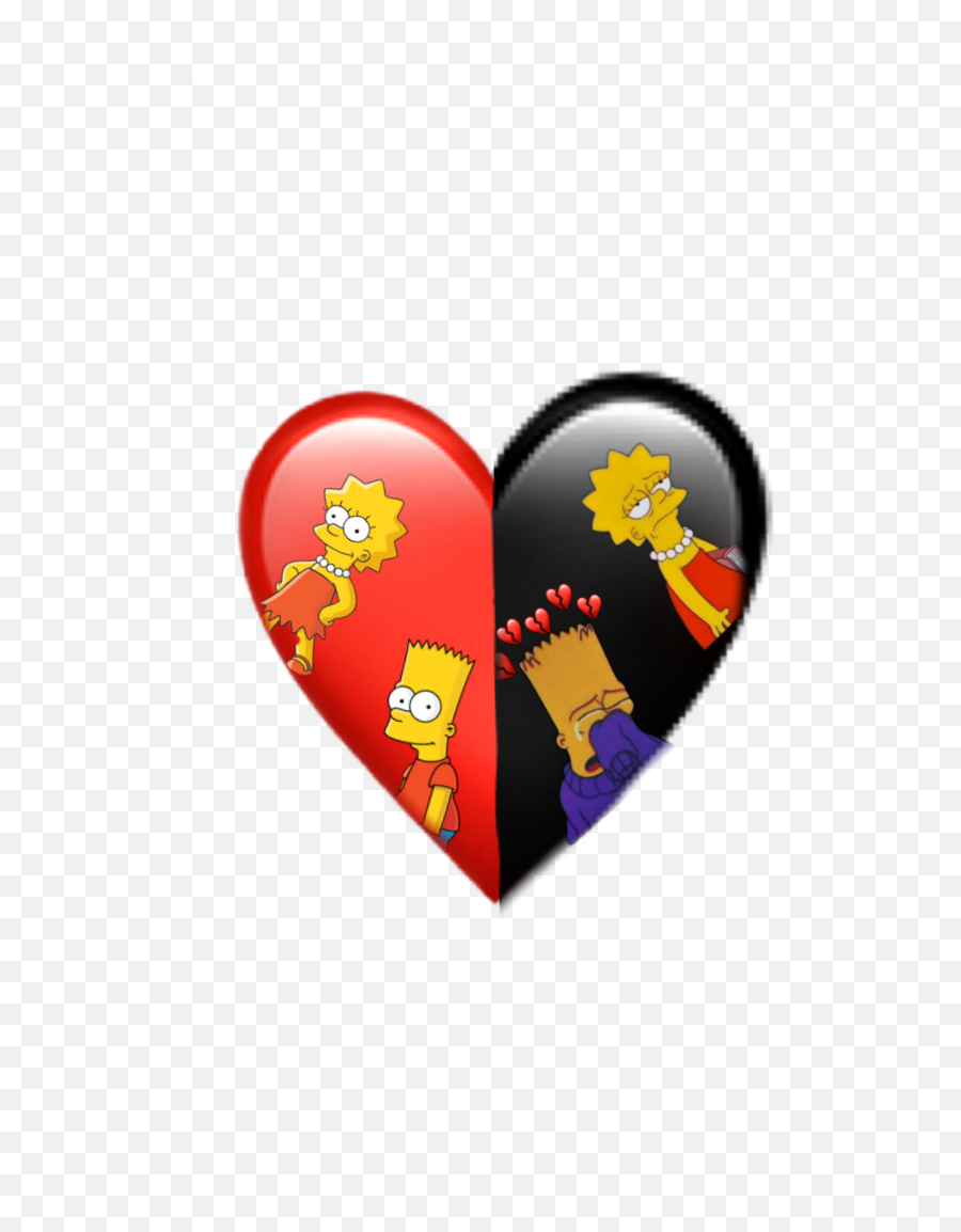 Sadandhappy Sad Happy Sticker - Girly Emoji,Emojis Bart Simpson Color