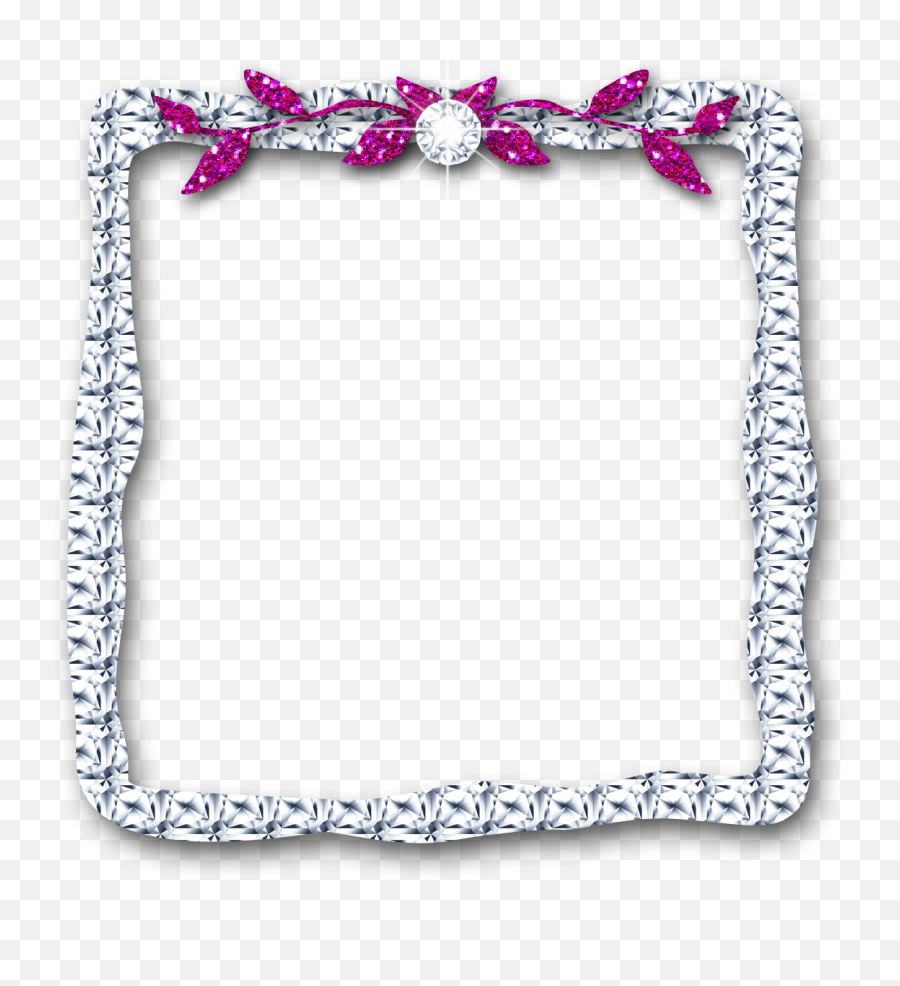 Free Silver Crystals Cliparts Download Free Silver Crystals - Frame Diamond Border Hd Emoji,Onion-tou Emoticons