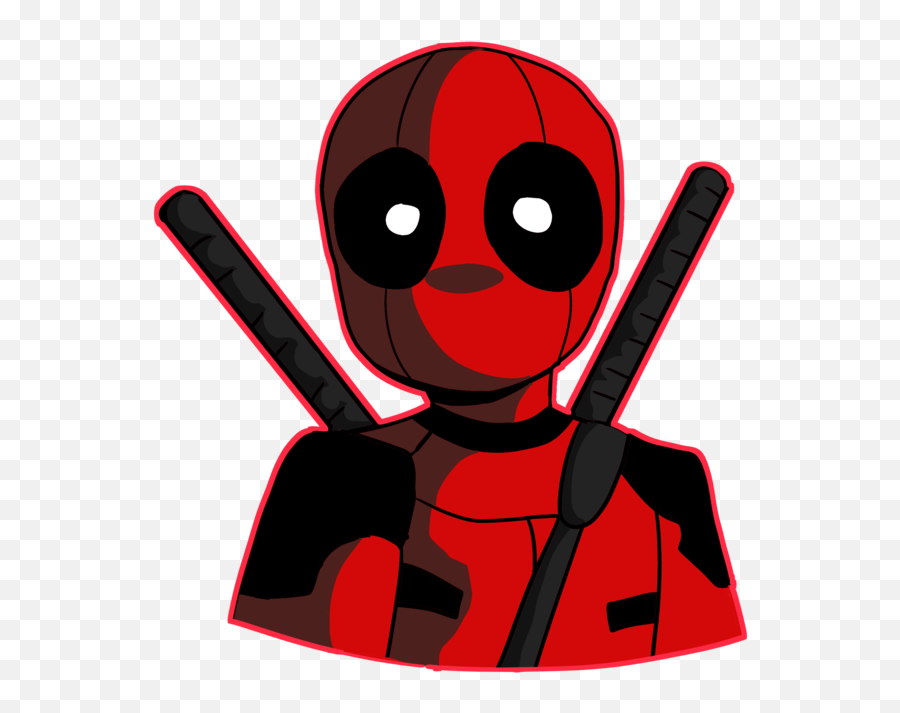 Deadpool Face Svg - Fictional Character Emoji,Free Deadpool Emojis