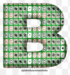 Monica Michielin Alphabets Green Suit Playing Cards - Dot Emoji,Bible Emotion Numbers Printable