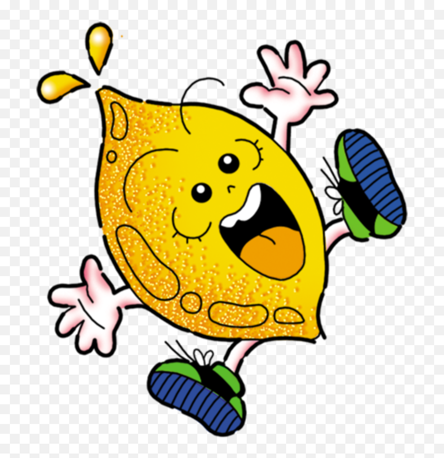 Citron - Funny Fruits Clipart Full Size Clipart 1149779 Gifs Fruits Et Légumes Rigolos Emoji,Emoticon Ensalada