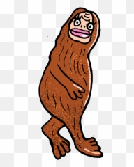 Bigfoot Ok Whatever - Ugly Emoji,:bigtoot: Emoticon