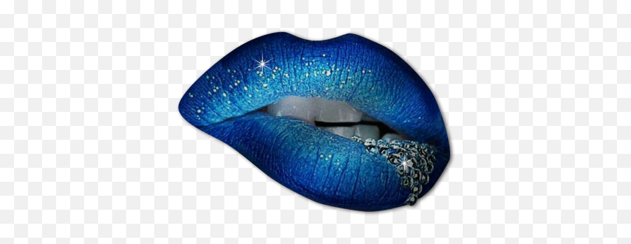 Sexy Blue Lip With Crystal Digital Printed Pattern Heat Transfer Vinyl Emoji,Emotion Eager