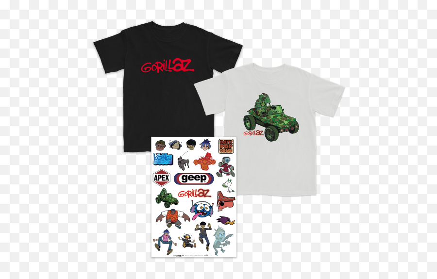 Gorillaz - Official Store Emoji,Gorillaz Emoticons