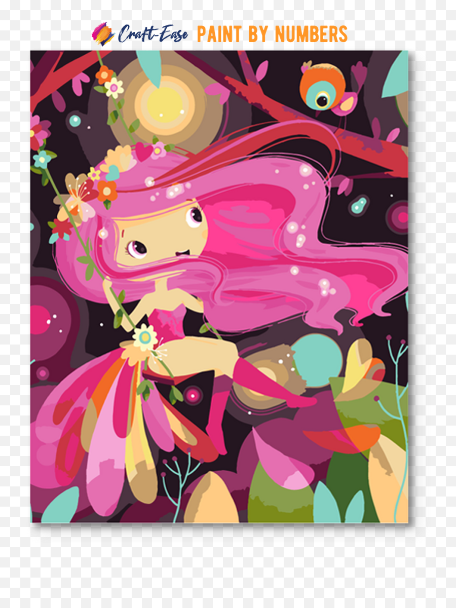 Forest Fairy Paint By Numbers - Aprilu2013 Craftease Emoji,