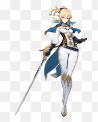 Genshin Impact - The Knights Of Favonius Characters Tv Emoji,Female Rain Emotion Crying Art