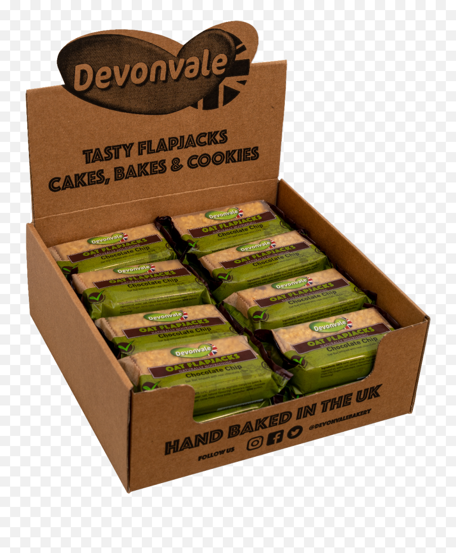 Devonvale Oat Flapjacks - Chocolate Chip 95g Devonvale Ltd Emoji,Car Swimming Emoji