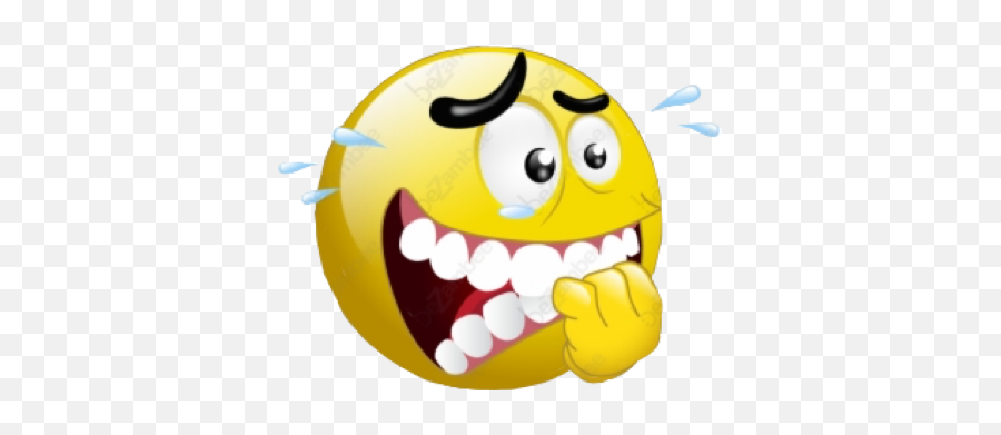 Smiley Yellow Afraid Sticker - Emoji,Afraid Emoticon