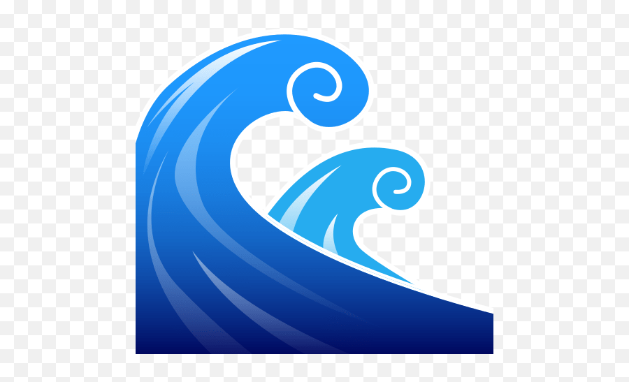 Water Wave Id 12538 Emojicouk - Bølge Emoji,Tsunami Emoji