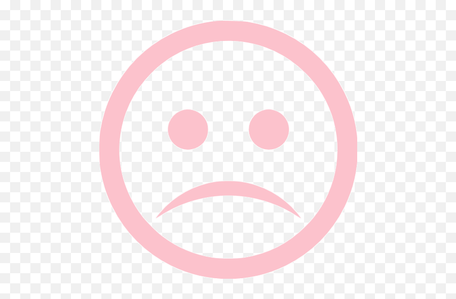 Pink Sad Icon - Free Pink Emoticon Icons Uniting Church Emoji,Sad Faces Emoticons