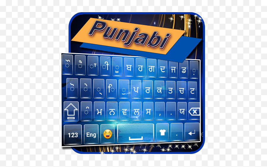 Punjabi Keyboard - Horizontal Emoji,Bàn Phím Emoji
