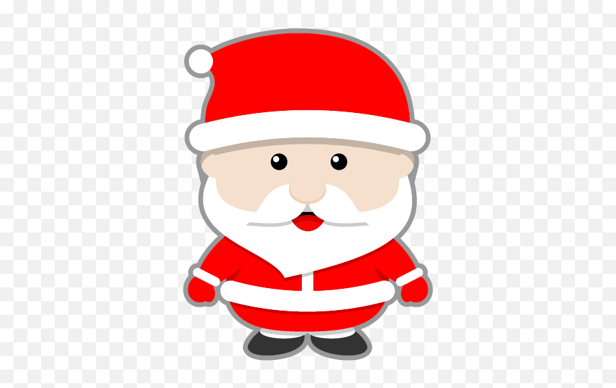 Cute Christmas Santa Clipart - Cute Clip Art Santa Claus Emoji,Santa Emotions