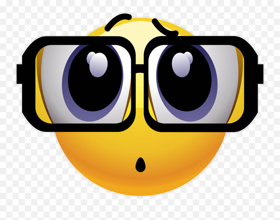 Glasses Emoji Decal - Glasses Emoji,Glasses Emoji