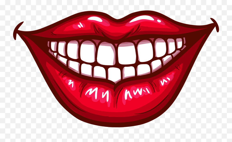 Mouth Clip Art Png Images Free Download - Pop Art Smile Png Emoji,Emoji Lips With Smoke