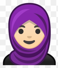 Woman With Headscarf Emoji With Light Skin Tone Meaning - Frau Mit Kopftuch Clipart,Light Skin Emoji
