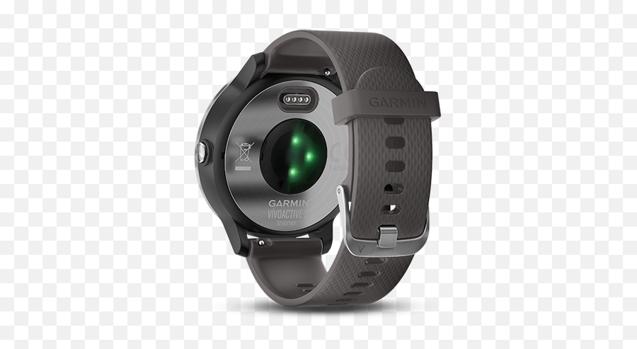 Garmin - Garmin Vivoactive 3 Back Emoji,Emotion Gray Silicone Smartwatch