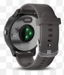 Garmin - Garmin Vivoactive 3 Back Emoji,Emotion Gray Silicone Smartwatch