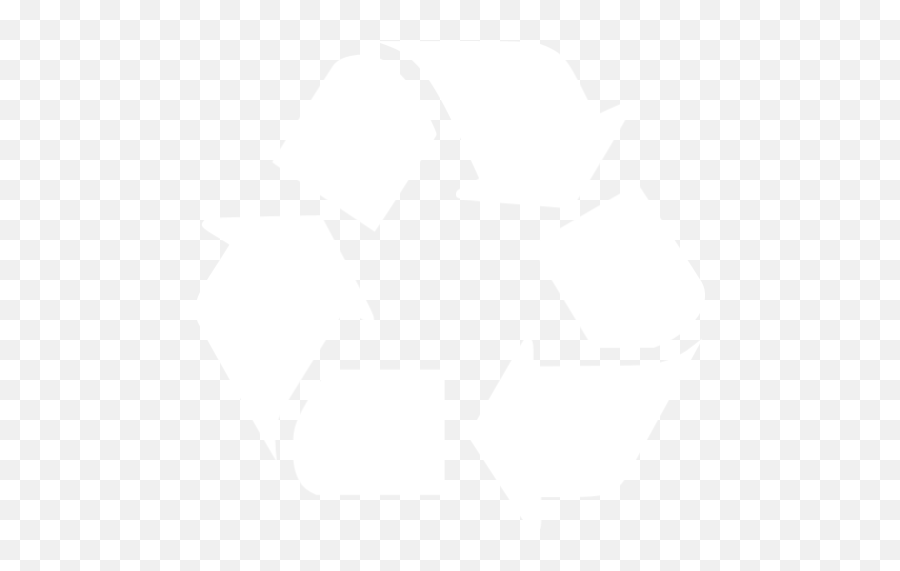 White Recycle Icon - Recycle Sign Emoji,Emoticon Recycle