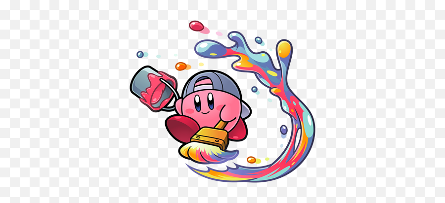 Kirby Mafia - Paint Kirby Emoji,Kirby Thinking Emoji