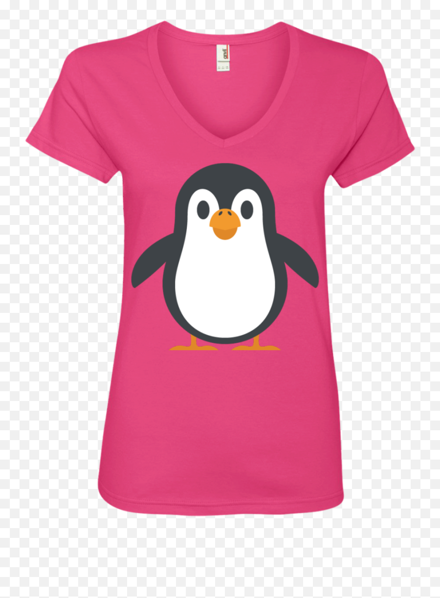 Happy Penguin Emoji Ladies V - Cindy Lou Who Shirt,Dabbin Emoji
