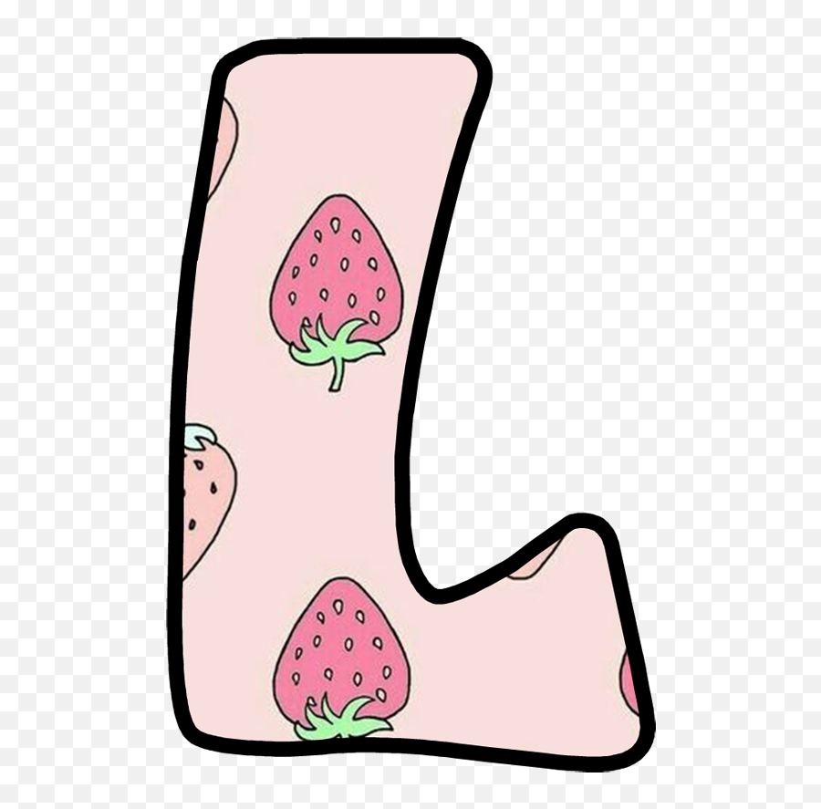 Buchstabe - Girly Emoji,Pink With Emoji Letter L