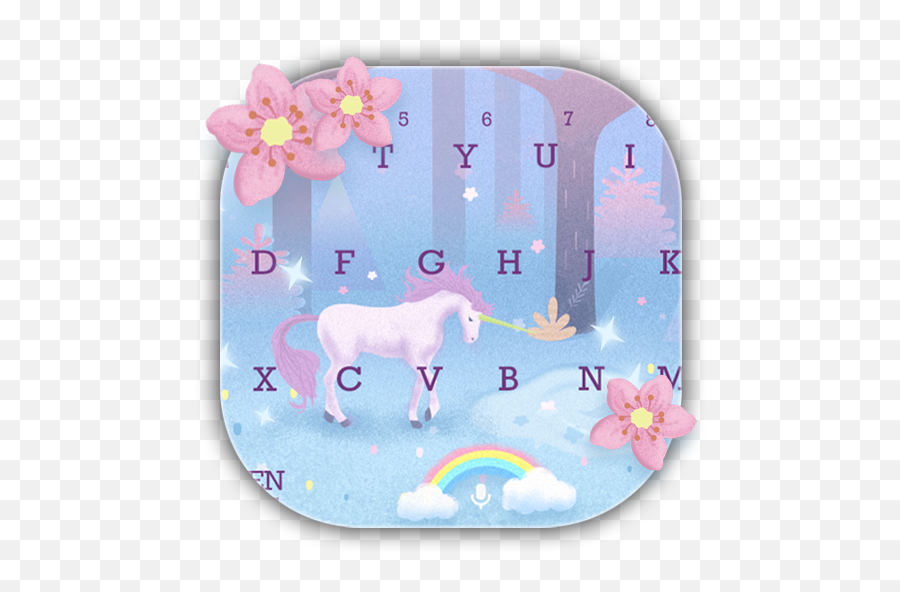 Pink Unicorn Sakura Keyboard - Unicorn Emoji,Google Play Unicorn Emoji