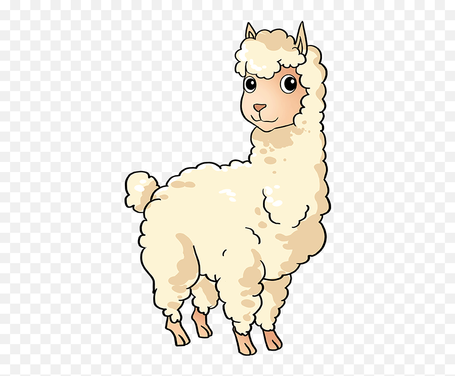 How To Draw A Llama - Animal Figure Emoji,Alpaca Msn Emoticon