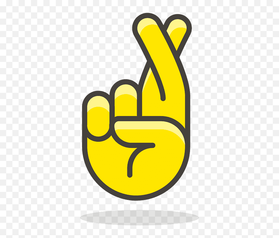 Crossed Fingers Emoji Clipart - Transparent Fingers Crossed Clipart,Emoticon For Fingers Crossed On Macbook Typing