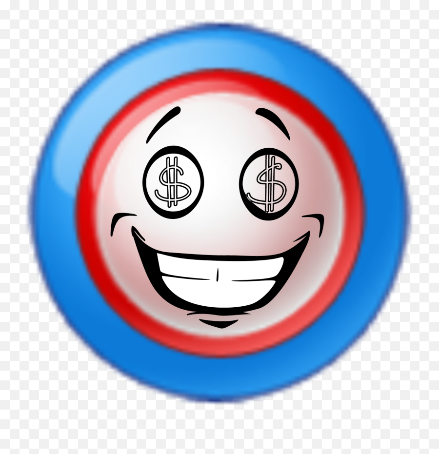 Money Face Ball Circle Plate Sticker By Lc3990805 - Happy Emoji,Money Face Emoji Png