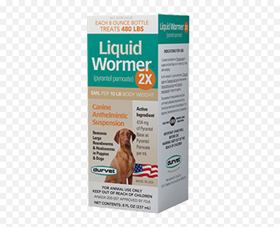 Durvet Liquid Dog Wormer 2x 8 Oz Emoji,Bouncing Dog Emoticon