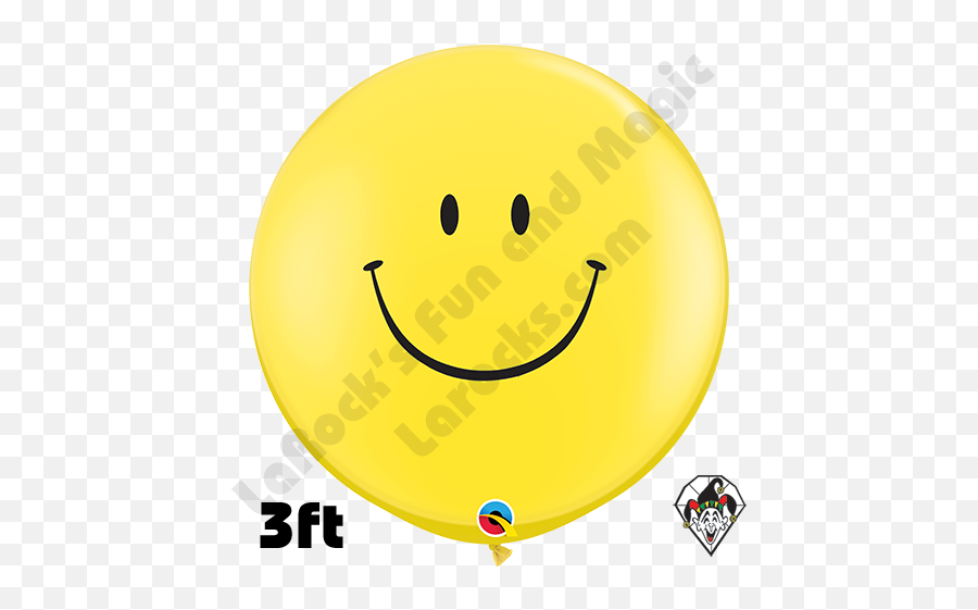 3 Foot Round Smile Qualatex Balloons 2ct Emoji,Feet Emoticon