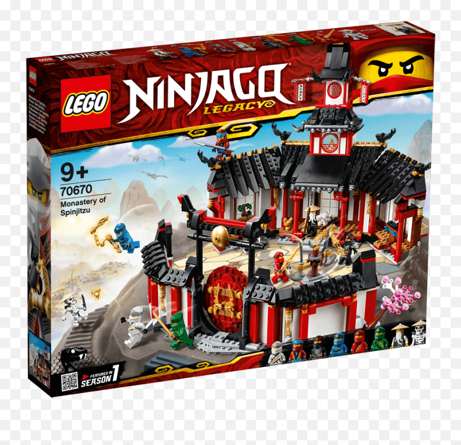 Monastery Of Spinjitzu 70670 - Lego Ninjago Sets Lego Emoji,Better Builder Emotions Set